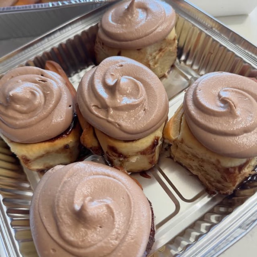 Chocolate frosted rolls